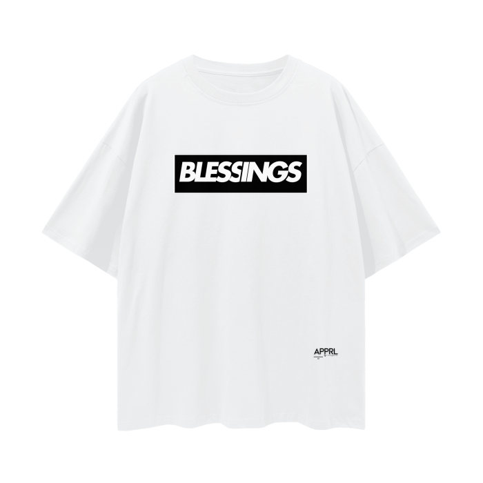 BLESSINGS Oversize Deep Drop Shoulder Tee - 190 GSM