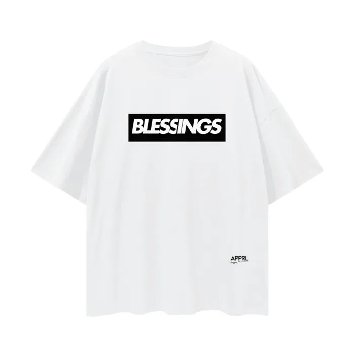 BLESSINGS Oversize Deep Drop Shoulder Tee - 190 GSM