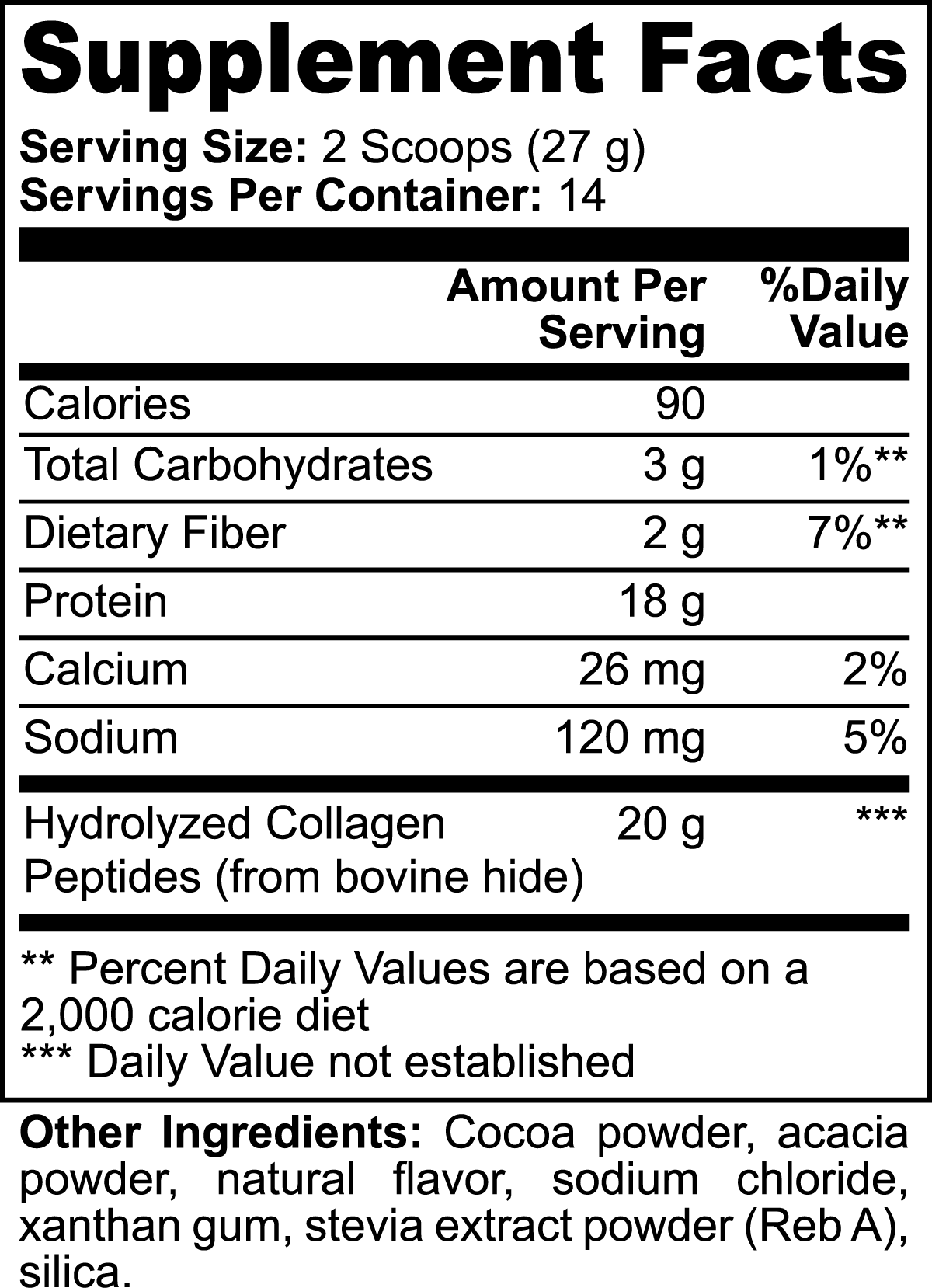 PureVital Collagen - Peptides (Chocolate)