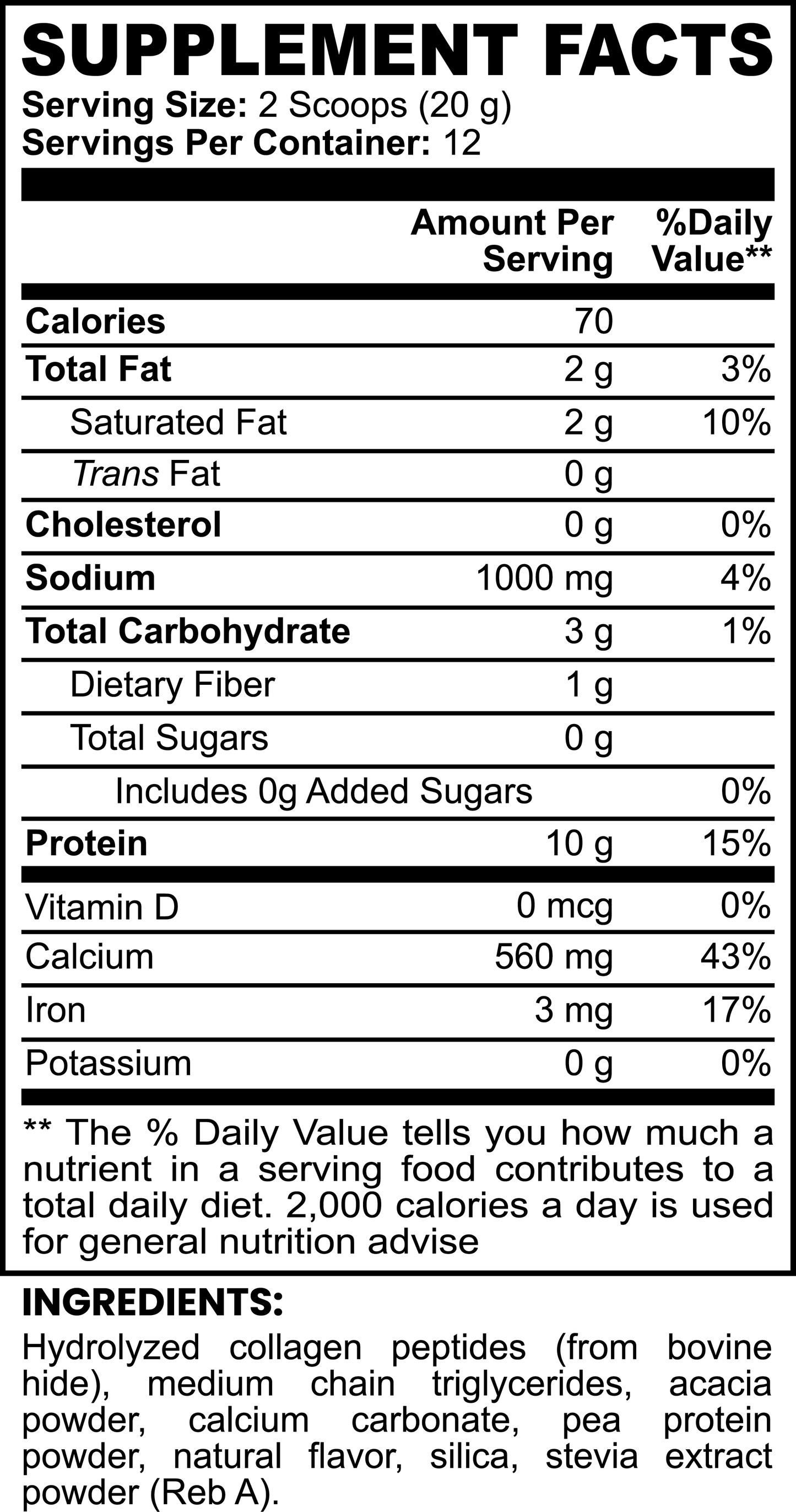 PureVital Collagen - Creamer (Vanilla)