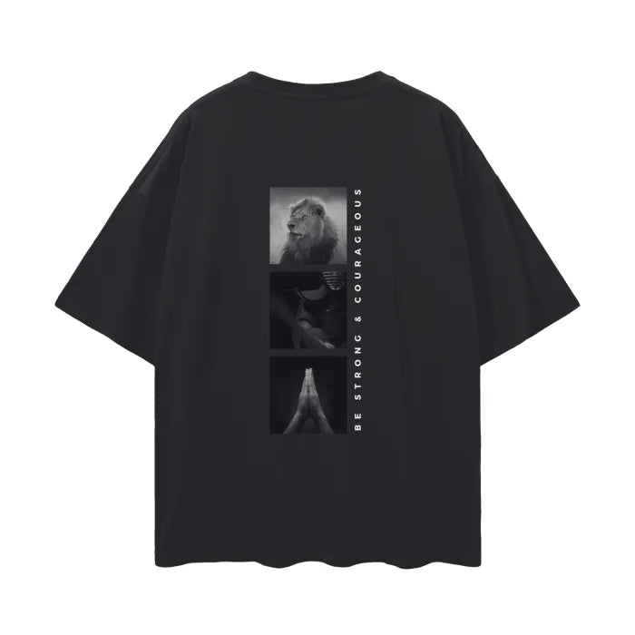 "DO IT WITH COURAGE" v1 | Oversize Drop Shoulder T-Shirt