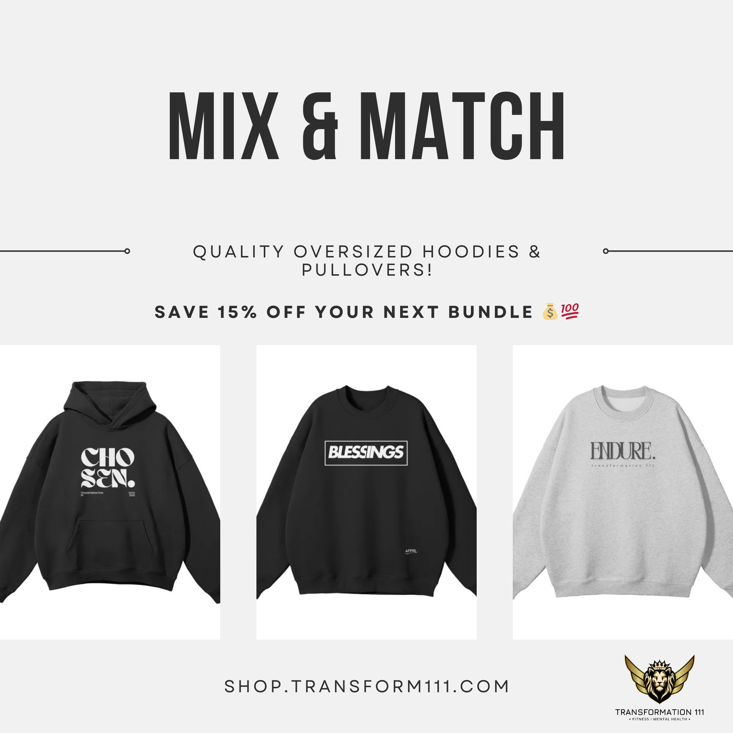 ποΈ Mix & Match Hoodie/Pullover Bundle β Save 15%! π§₯