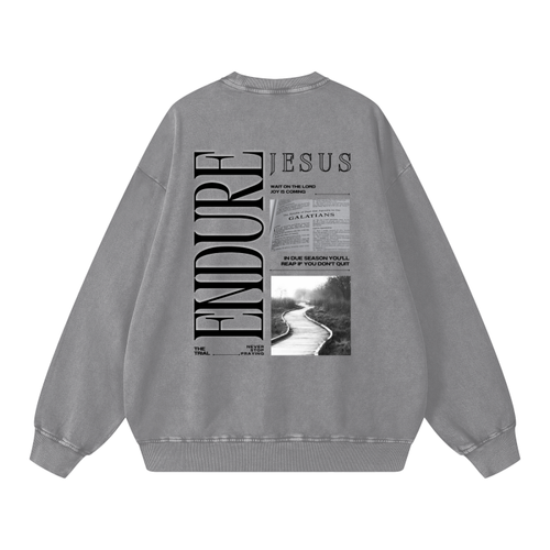 "ENDURE" v2 | Acid Wash Oversize Sweatshirt