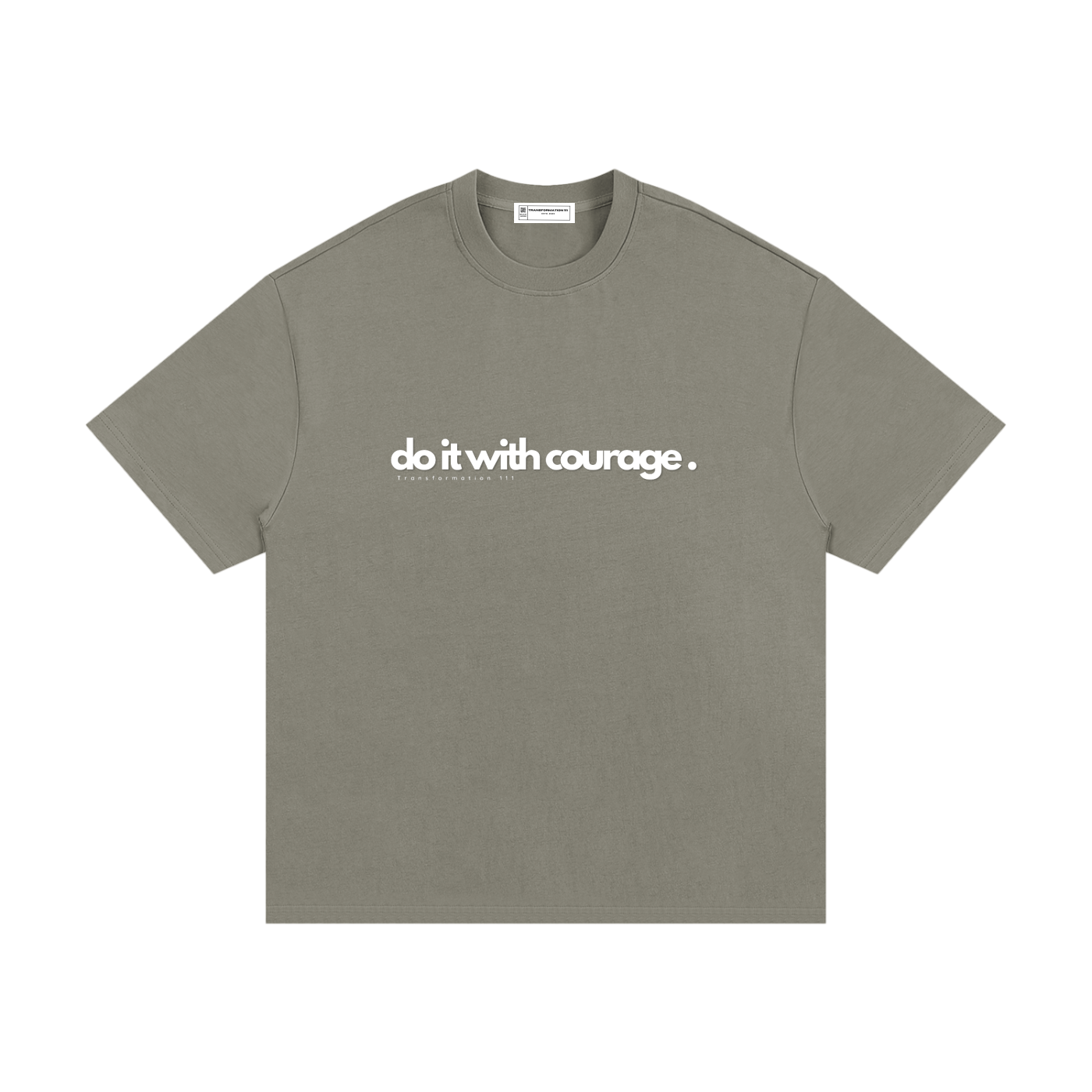"DO IT WITH COURAGE" V1 | Essential Heavyweight Cotton T-Shirt