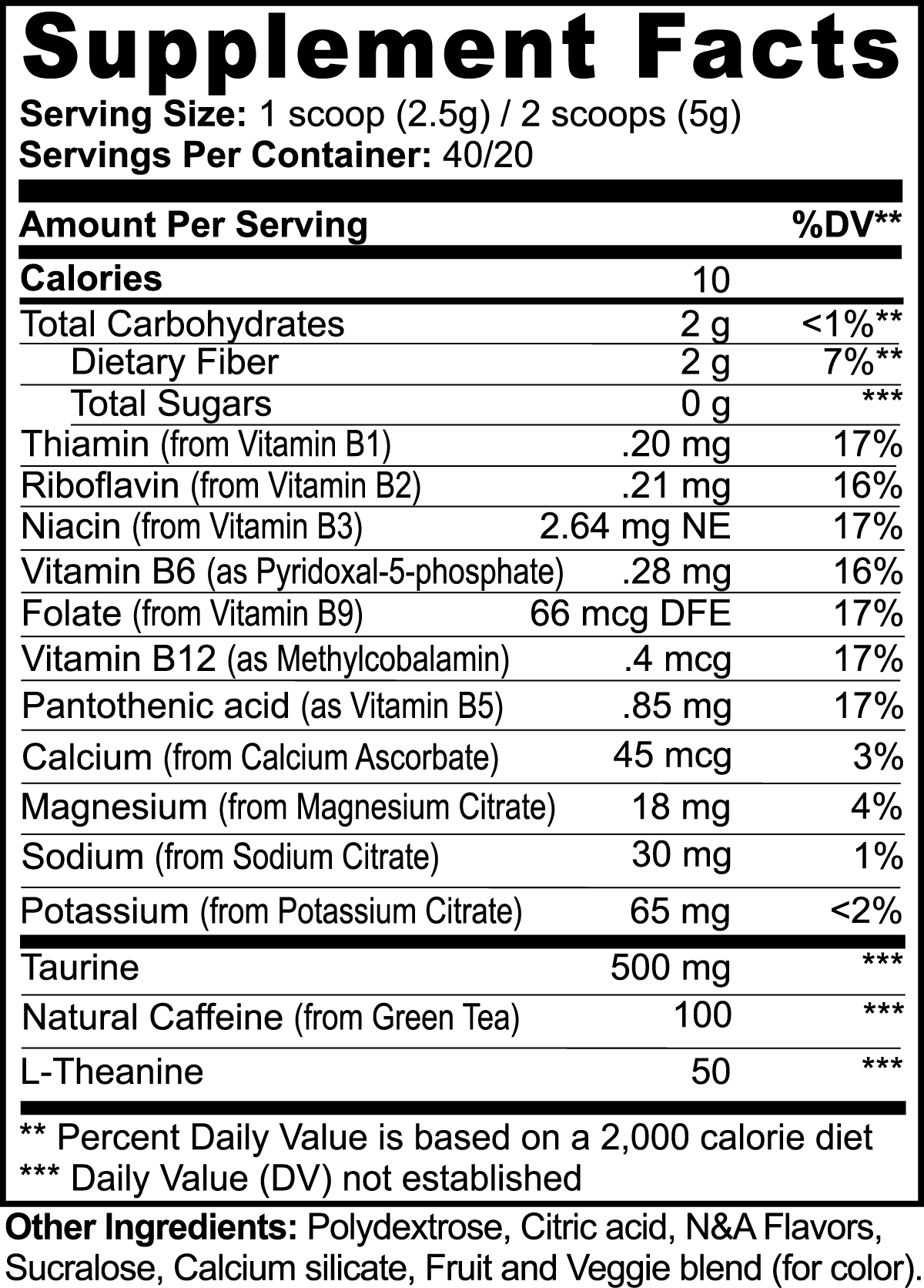 Natural Energy Powder