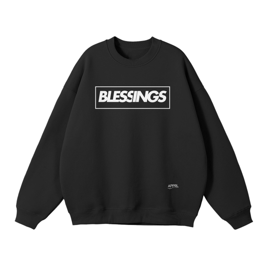 "BLESSINGS" | Unisex Solid Color Fleece Pullover