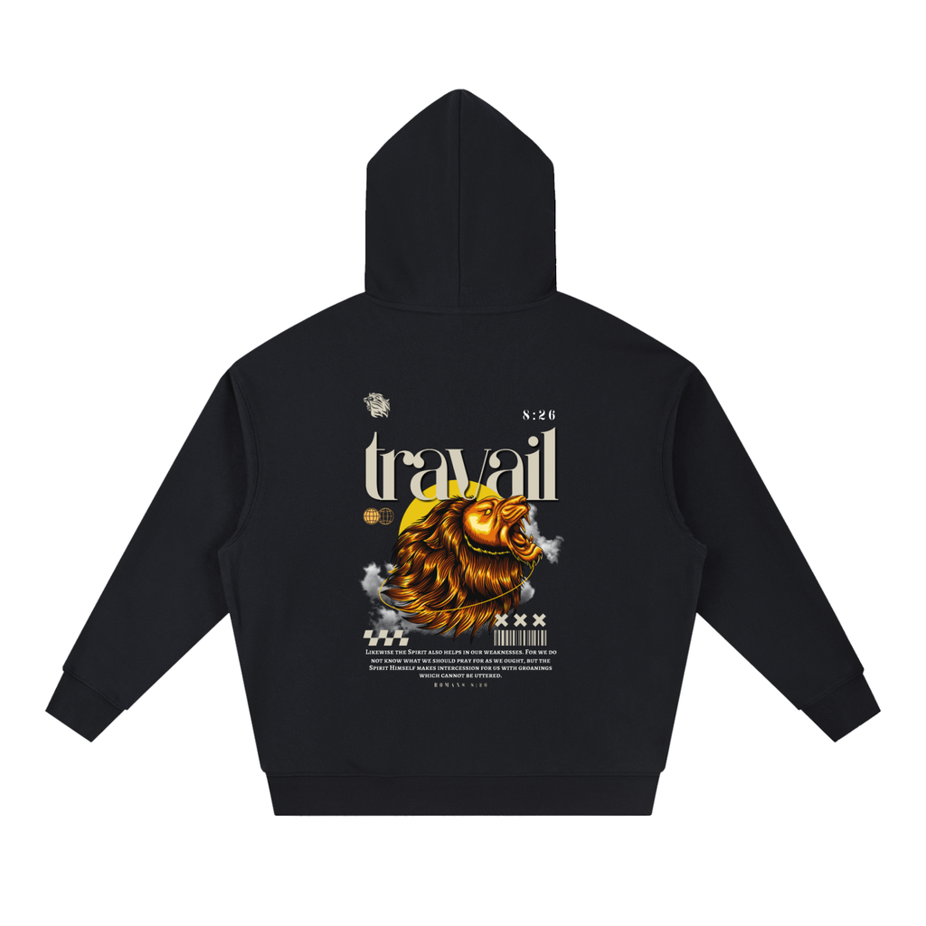 "TRAVAIL" v2 | Boxy Heavyweight Hoodie