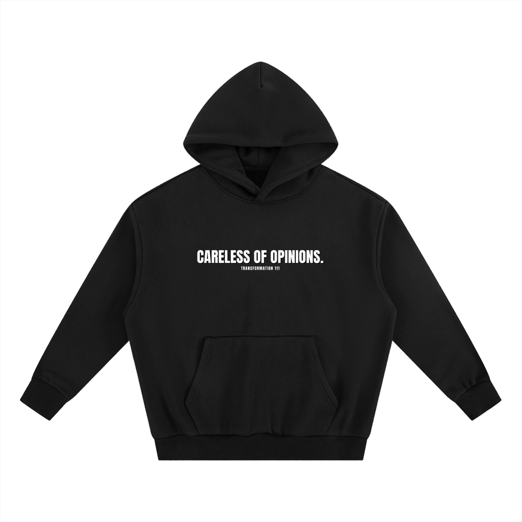 "CARELESS OF OPINIONS" | Heavyweight Boxy Fleece Hoodie
