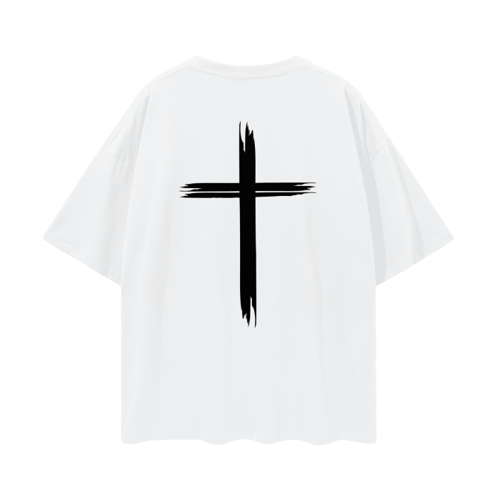 "BLESSINGS" | Oversize Drop Shoulder T-Shirt (Tan)