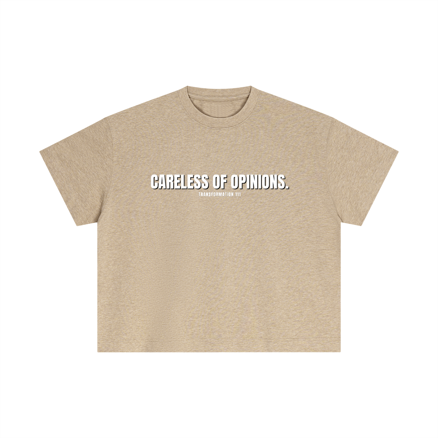 "CARELESS OF OPINIONS" V1 | Premium Cotton Boxy T-Shirt