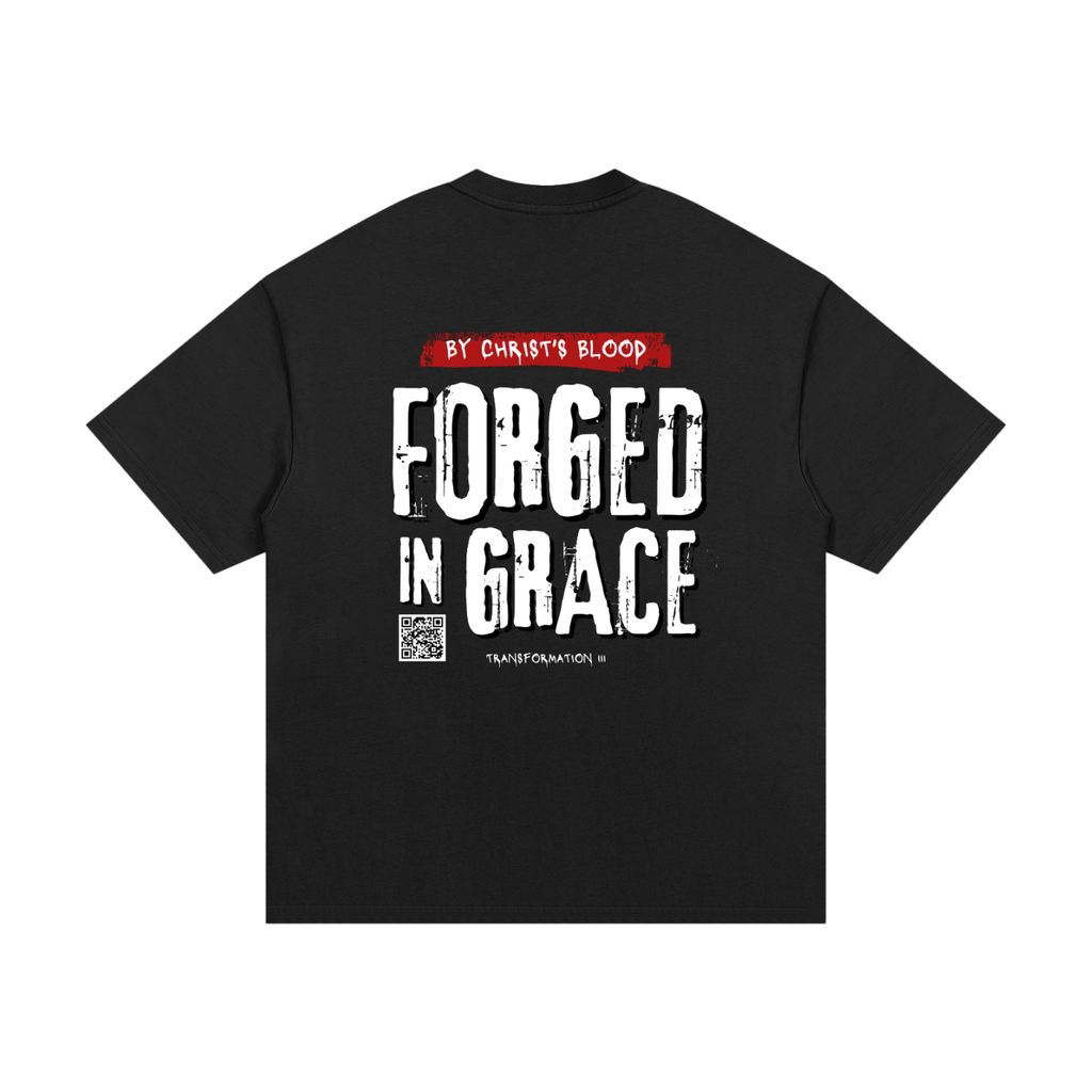 "FORGED BY GRACE" V1 | Essential Heavyweight T-Shirt