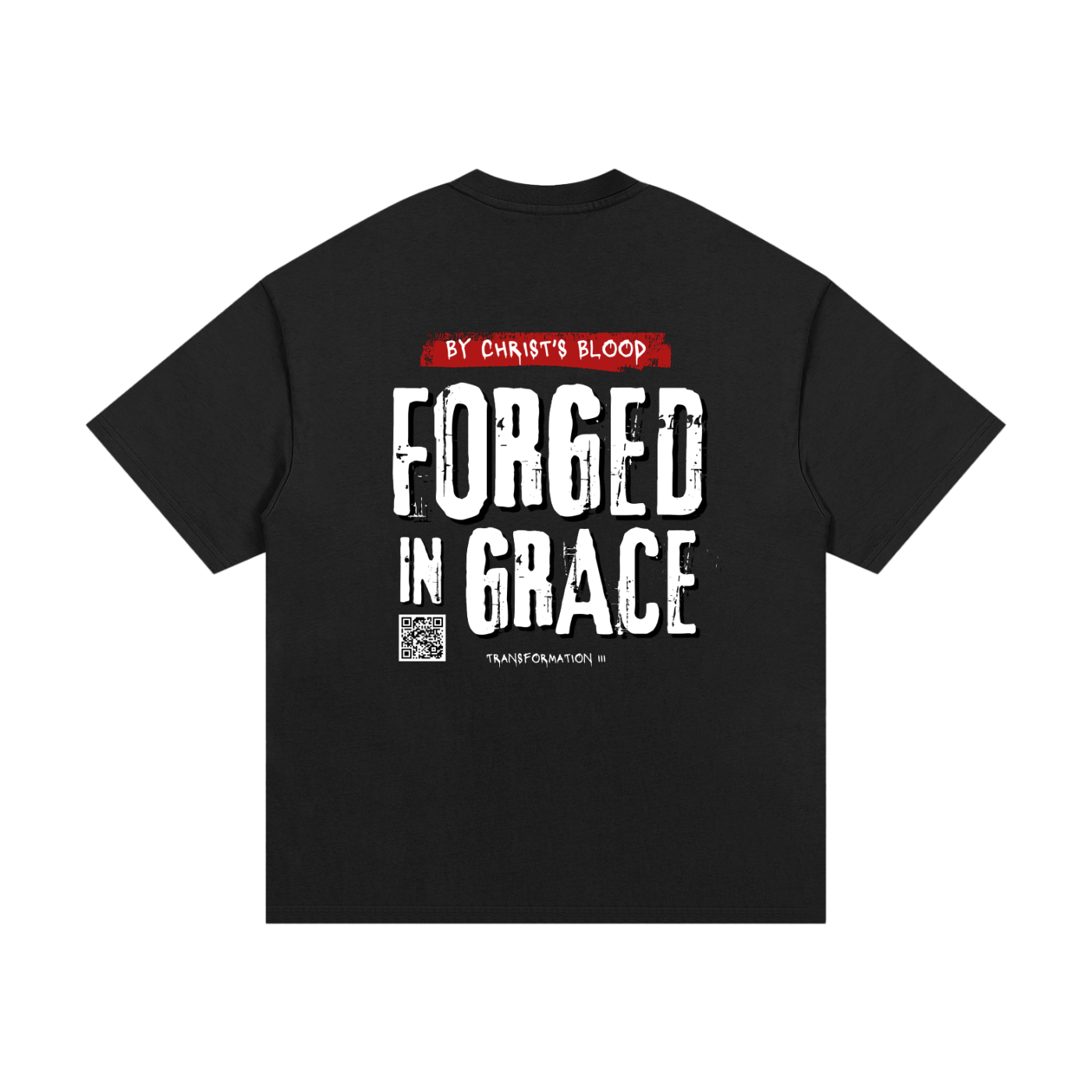 "FORGED BY GRACE" V1 | Essential Heavyweight T-Shirt