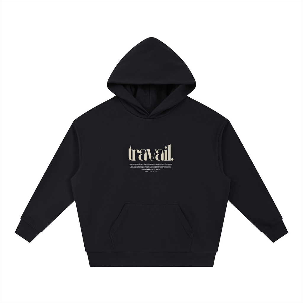 "TRAVAIL" v3 | Boxy Heavyweight Hoodie