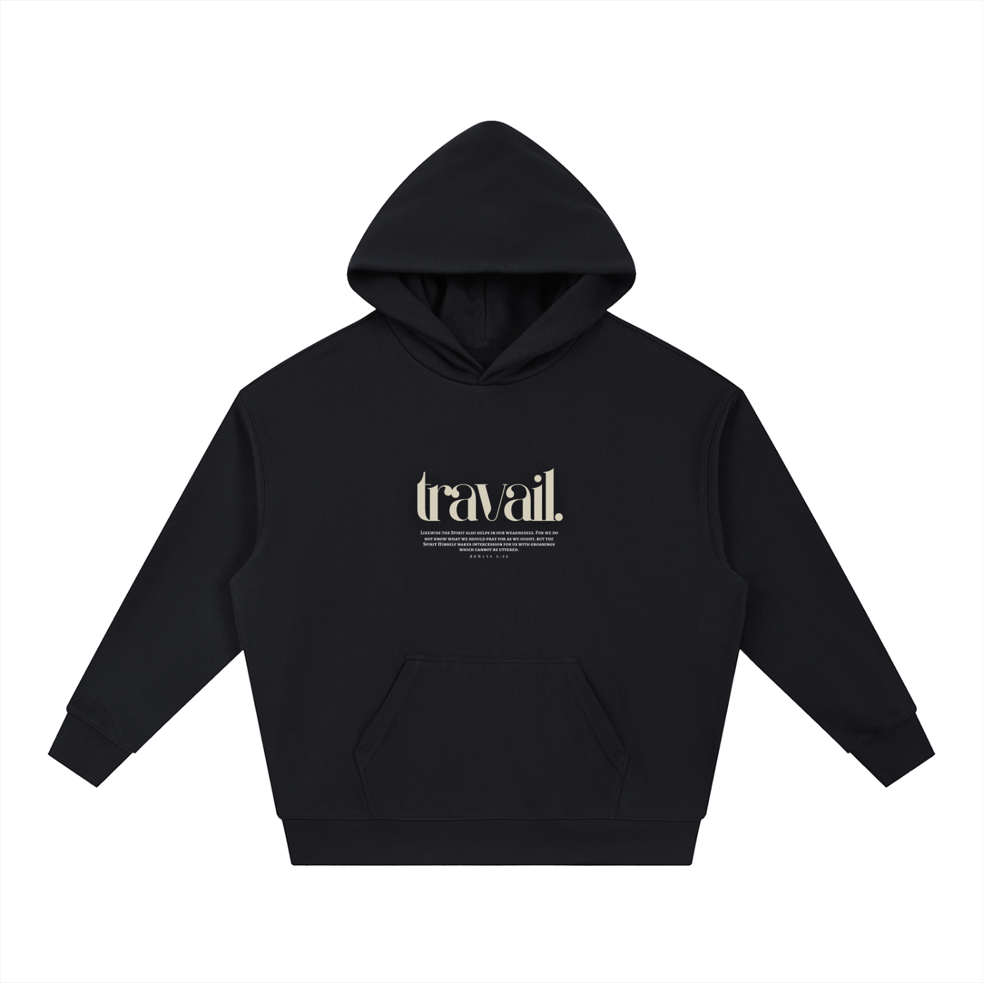 "TRAVAIL" v3 | Boxy Heavyweight Hoodie
