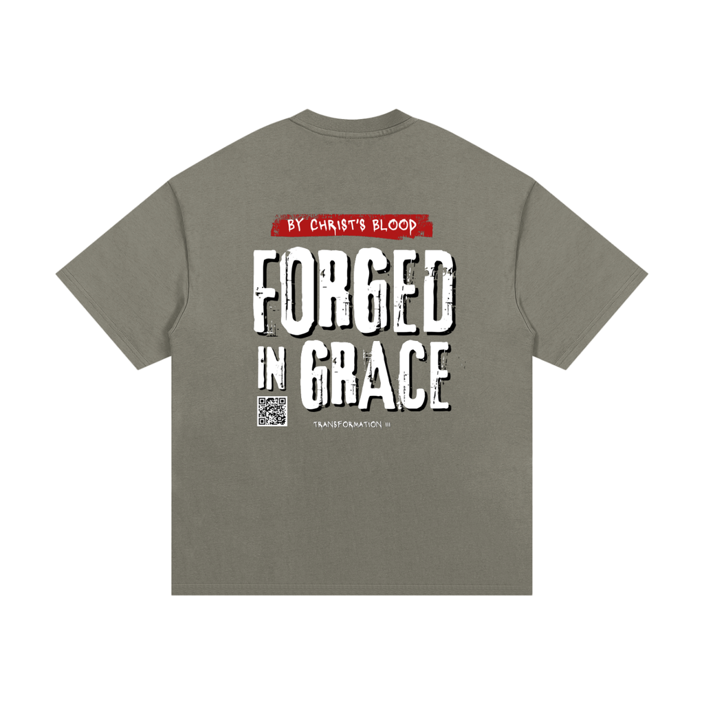"FORGED BY GRACE" V1 | Essential Heavyweight T-Shirt