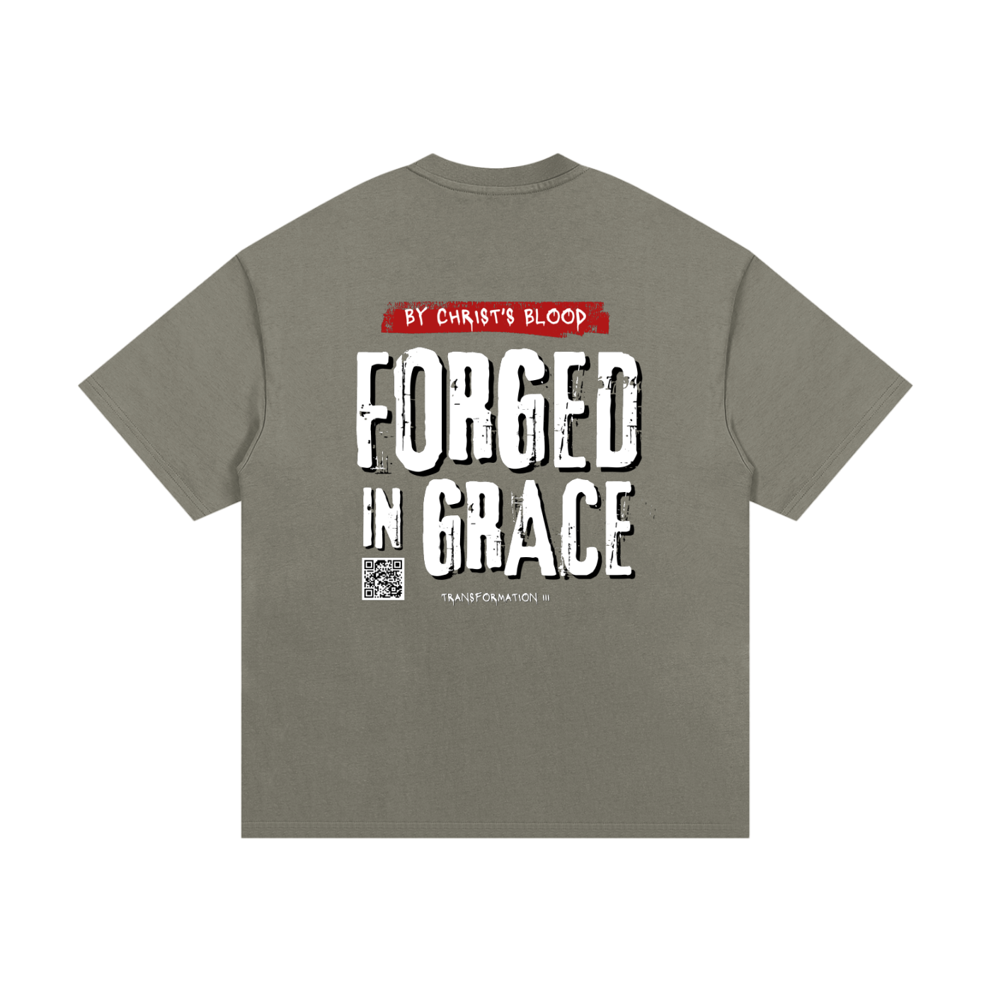 "FORGED BY GRACE" V1 | Essential Heavyweight T-Shirt