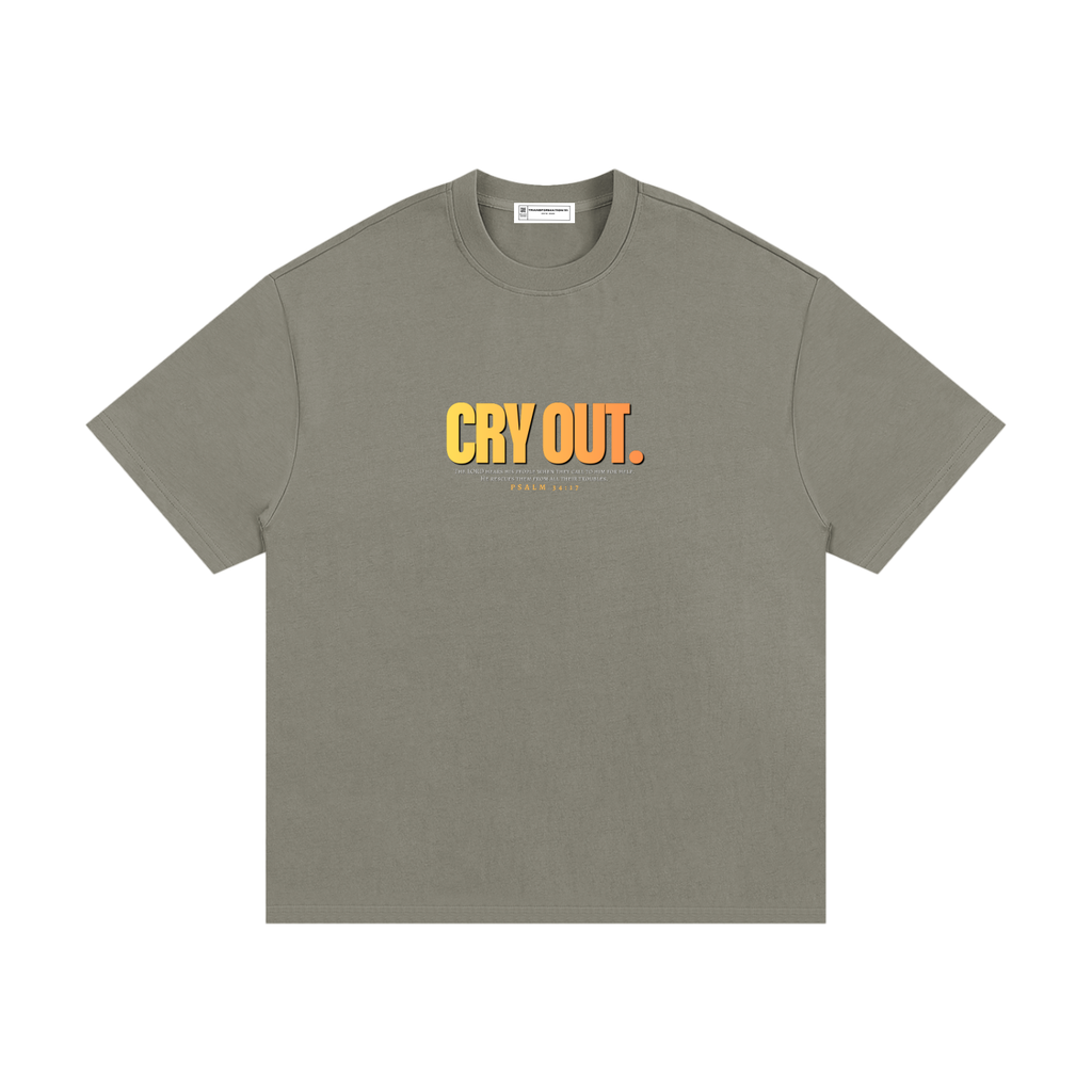 "CRY OUT" V1 | Essential Heavyweight Cotton T-Shirt