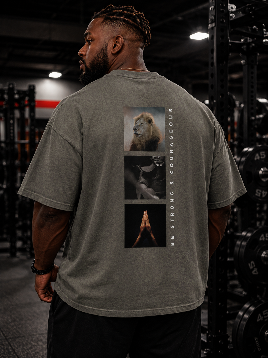 "DO IT WITH COURAGE" V1 | Essential Heavyweight Cotton T-Shirt
