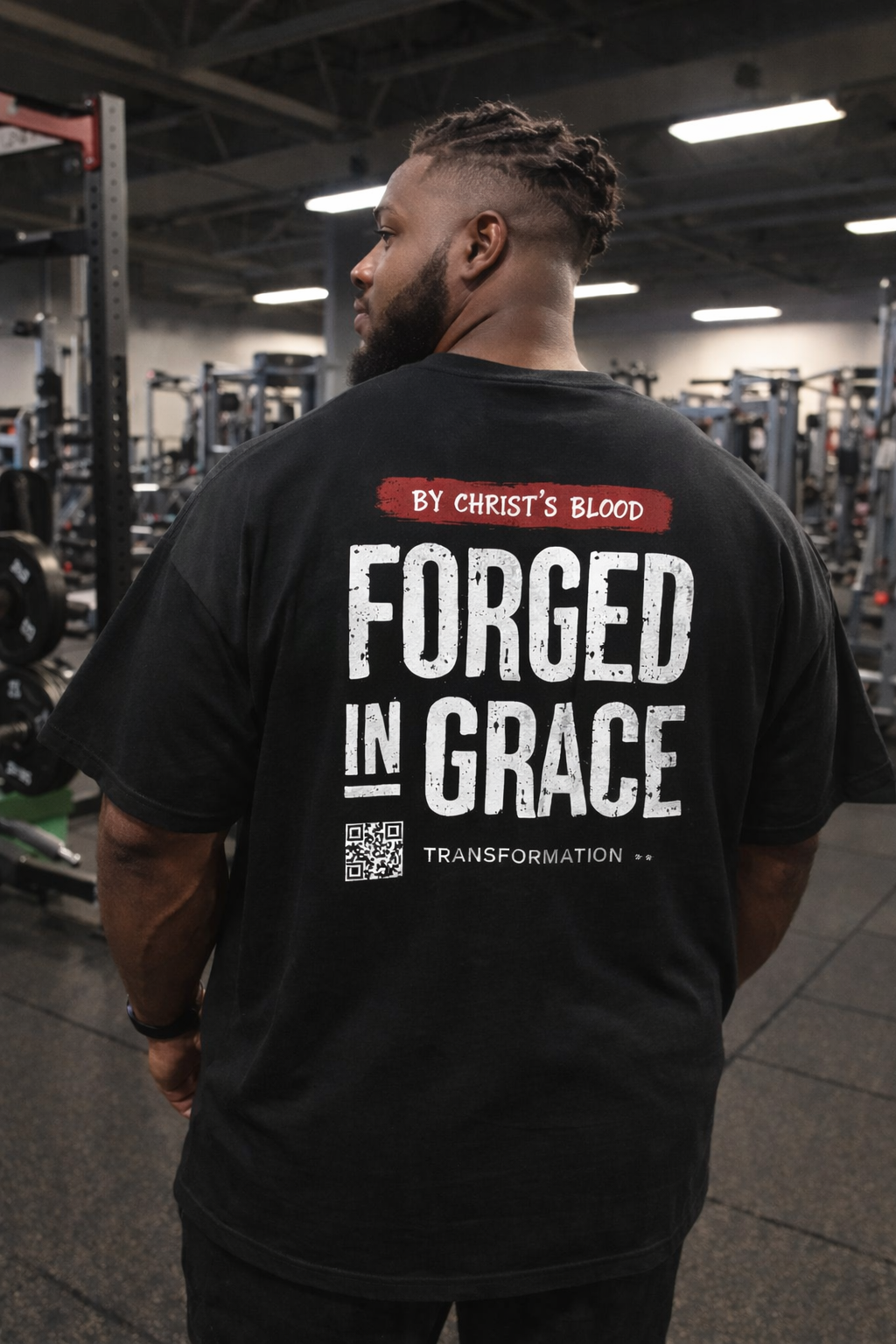 "FORGED BY GRACE" V1 | Essential Heavyweight T-Shirt