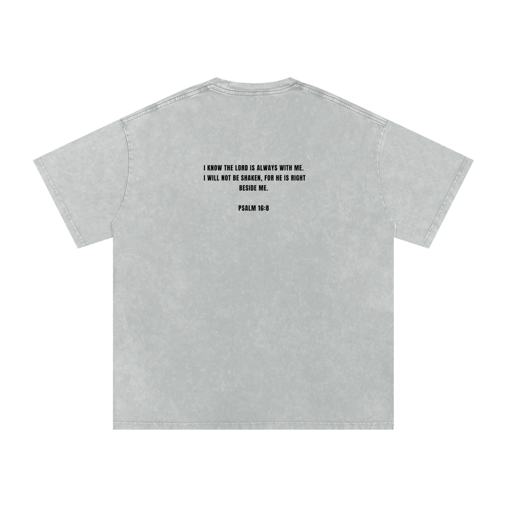 "SECURED MAN" v1 | Snow Washed Oversized T-Shirt (LIGHT)