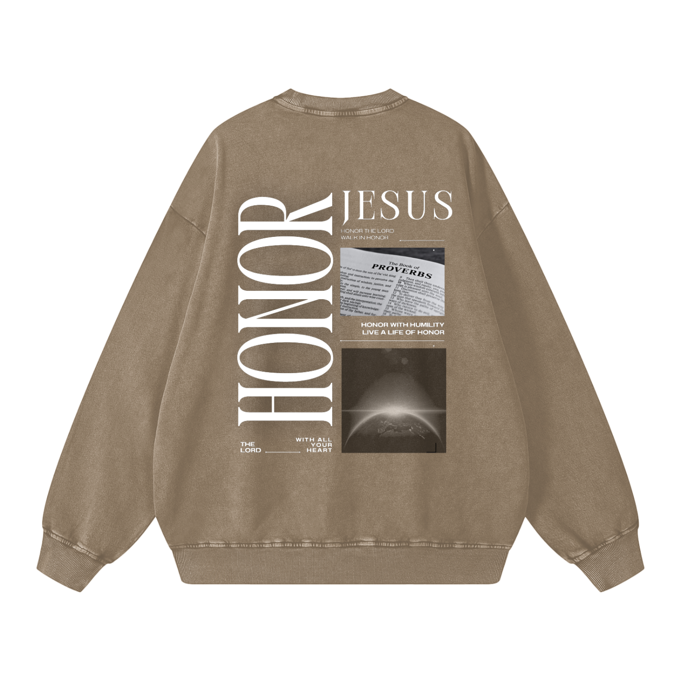 "HONOR" v2 | Acid Wash Oversize Pullover