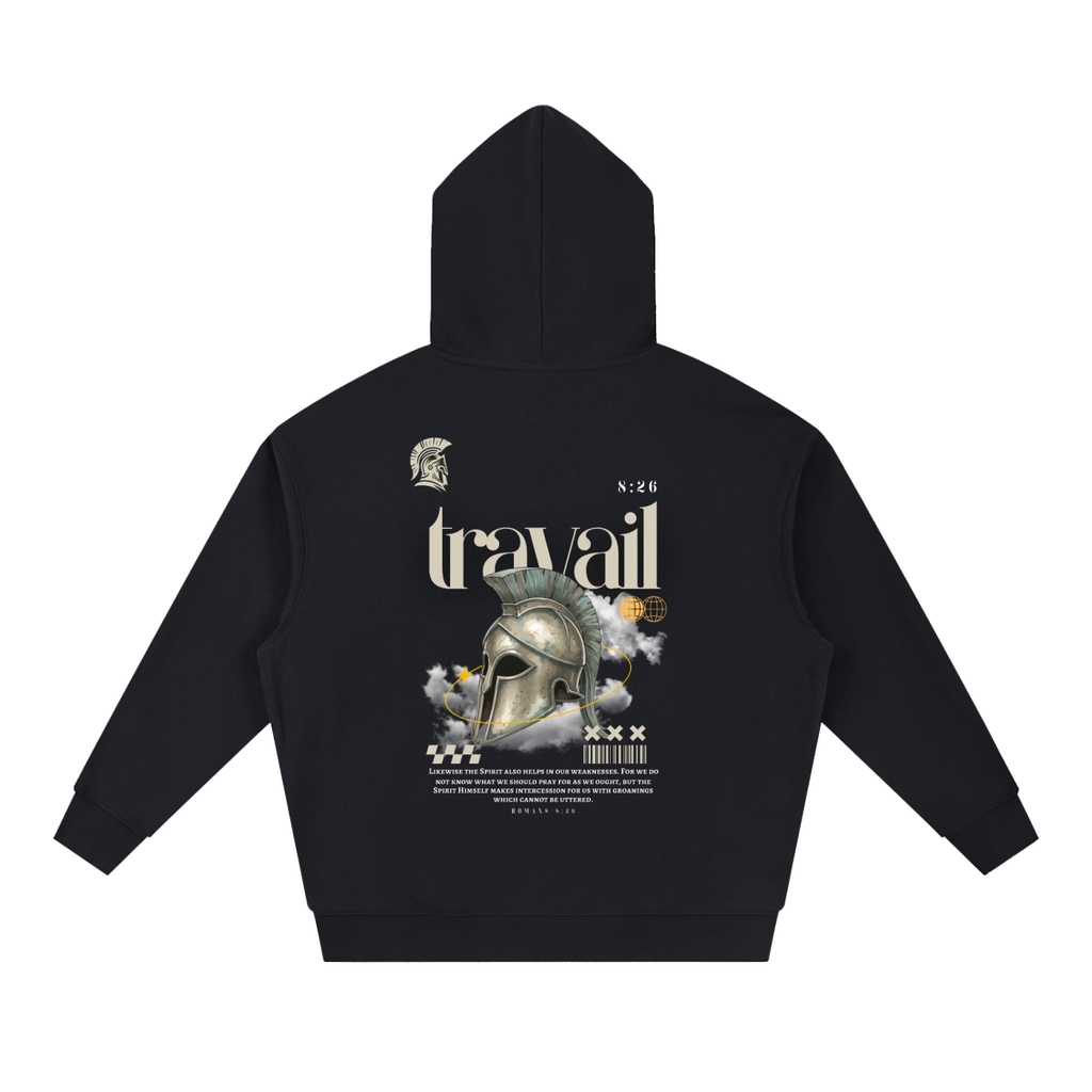 "TRAVAIL" v3 | Boxy Heavyweight Hoodie
