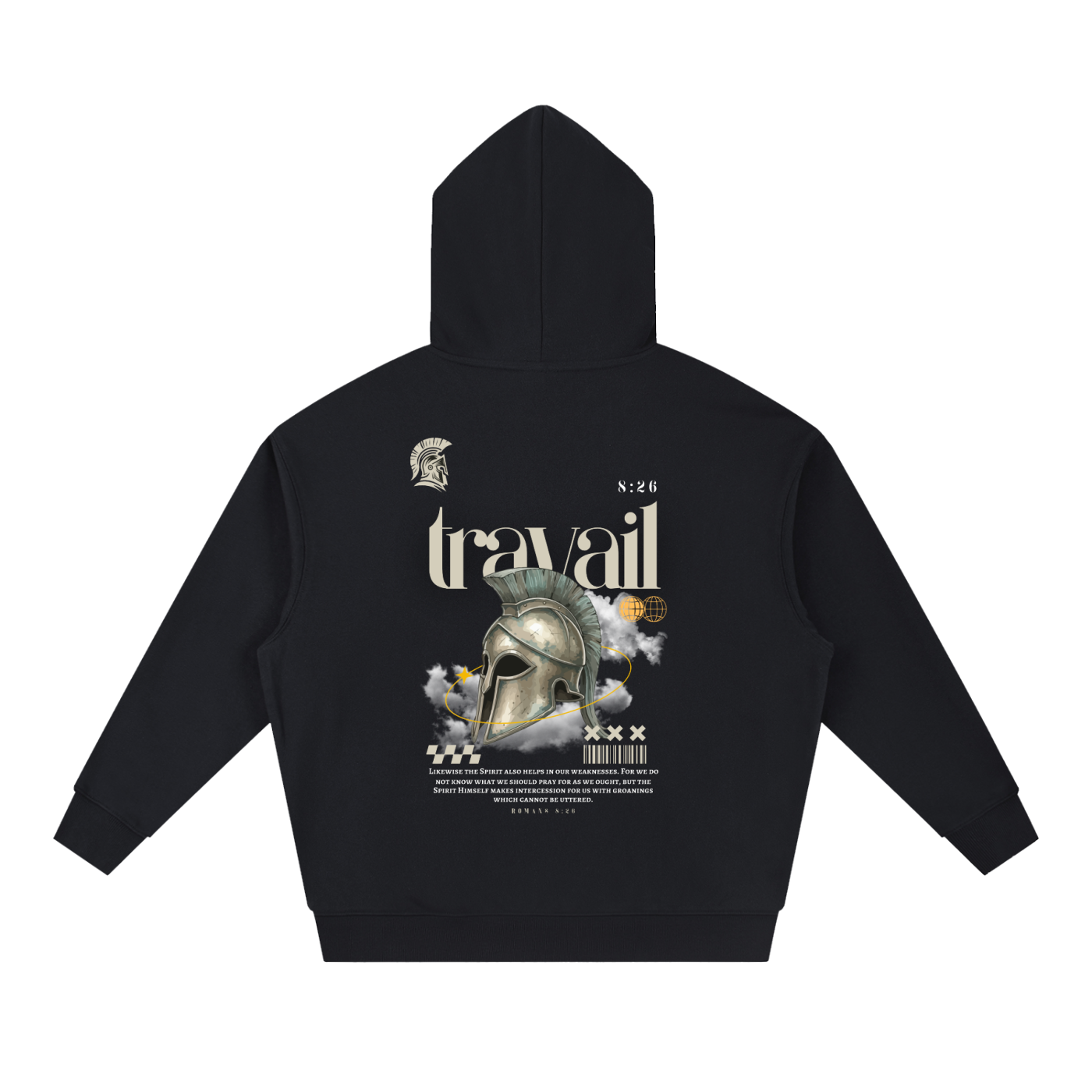 "TRAVAIL" v3 | Boxy Heavyweight Hoodie