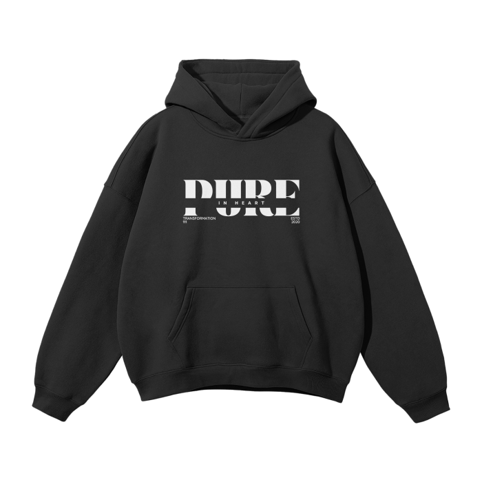 "PURE IN HEART" | Unisex Oversized Hoodie