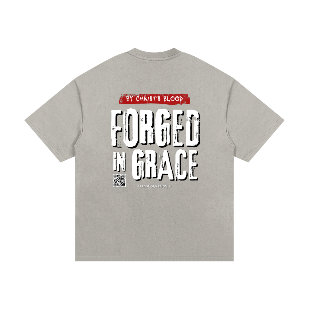 "FORGED BY GRACE" V1 | Essential Heavyweight T-Shirt