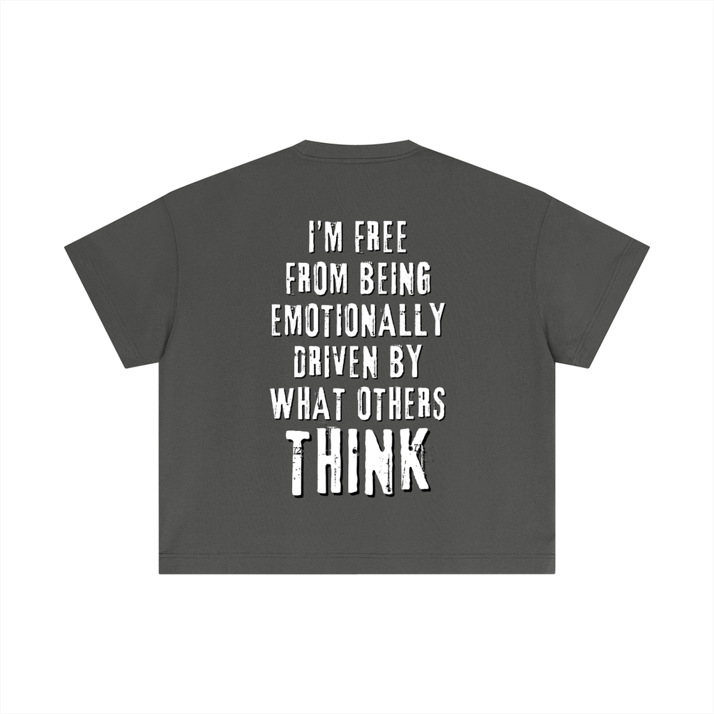 "CARELESS OF OPINIONS" V1 | Premium Cotton Boxy T-Shirt