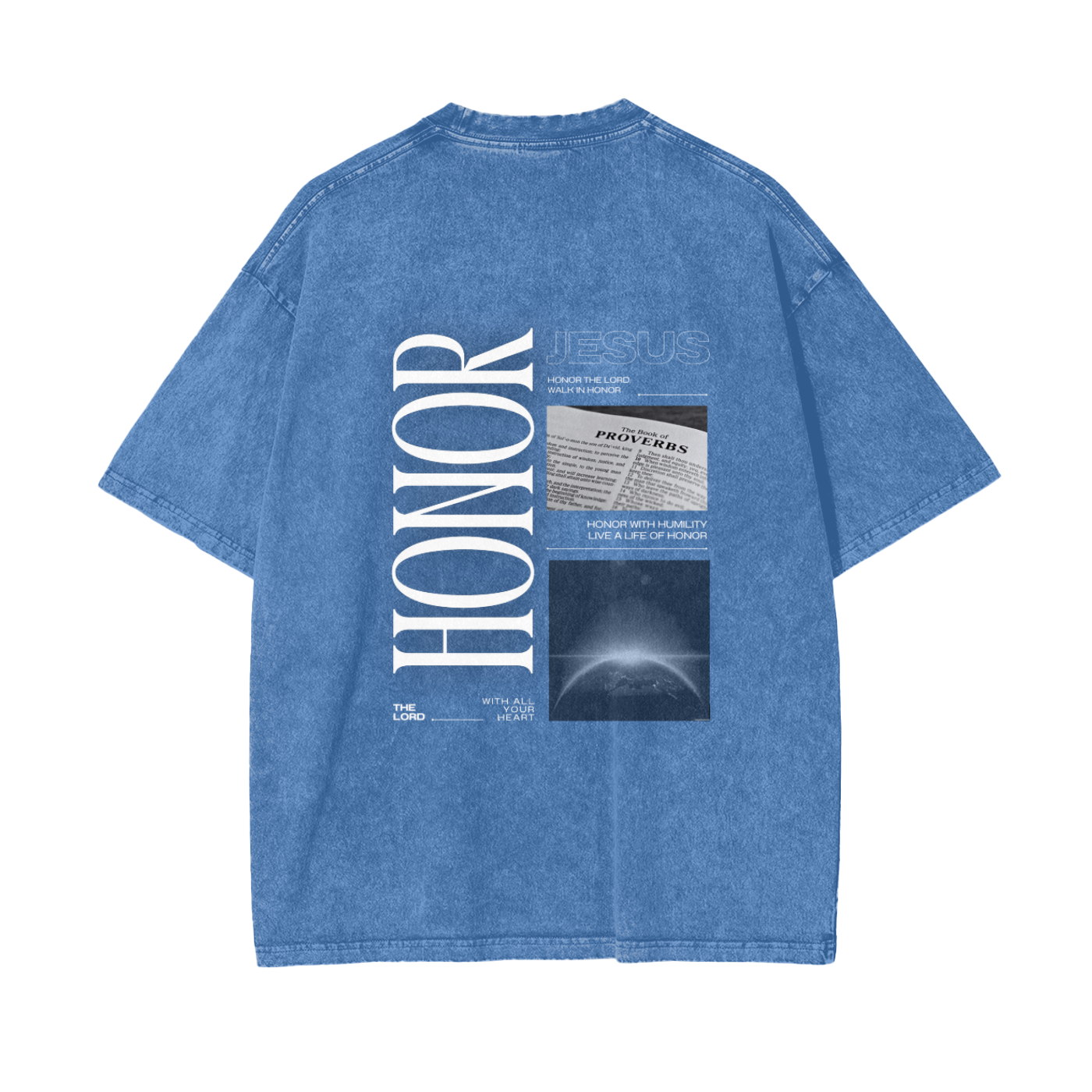 "HONOR" v1 | Acid Wash Oversize T-Shirt