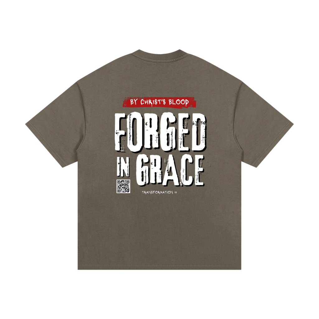 "FORGED BY GRACE" V1 | Essential Heavyweight T-Shirt