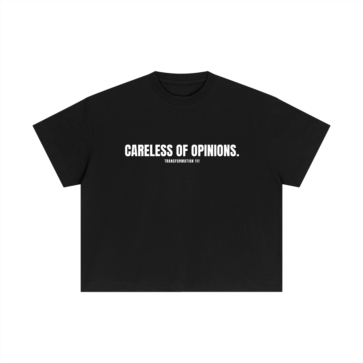"CARELESS OF OPINIONS" V1 | Premium Cotton Boxy T-Shirt