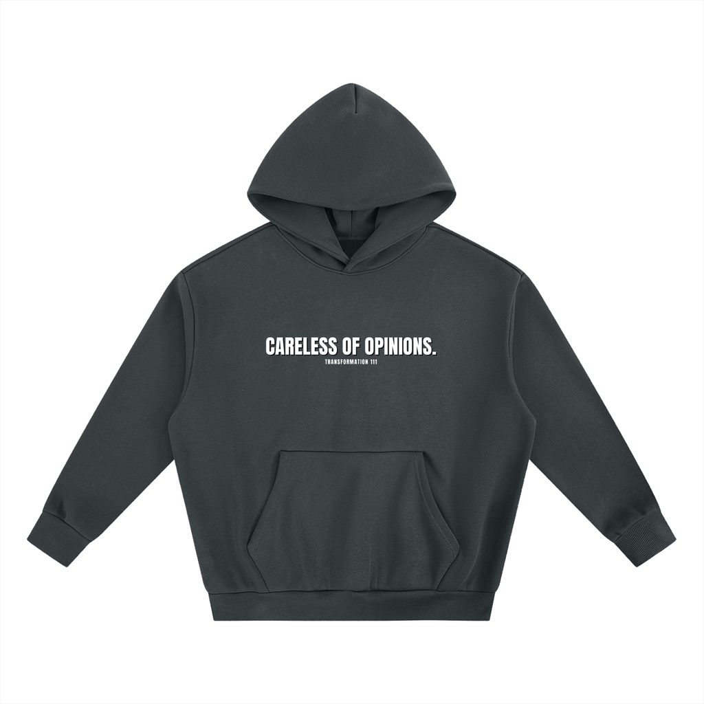 "CARELESS OF OPINIONS" | Heavyweight Boxy Fleece Hoodie