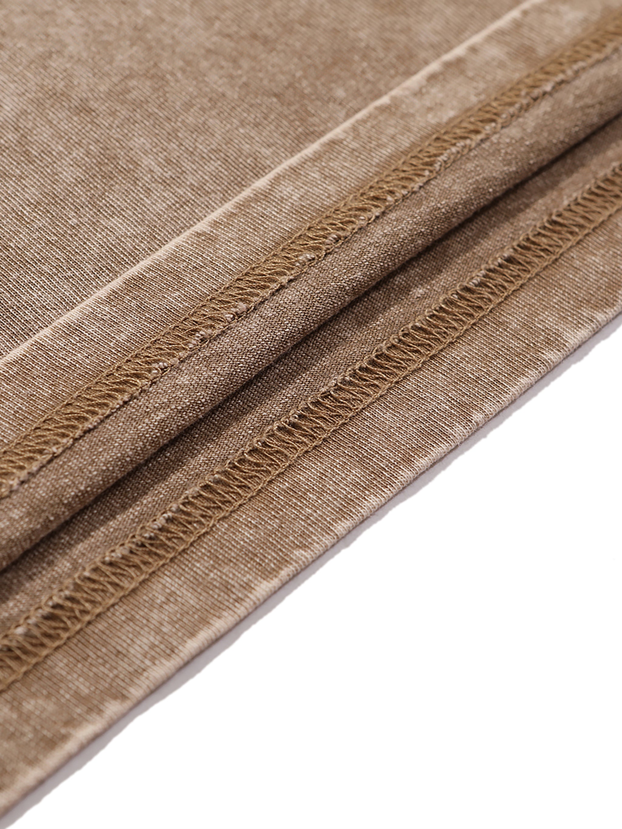 "DO IT WITH COURAGE" v2.1 | Acid Wash Oversize T-Shirt (Gray-Pink)